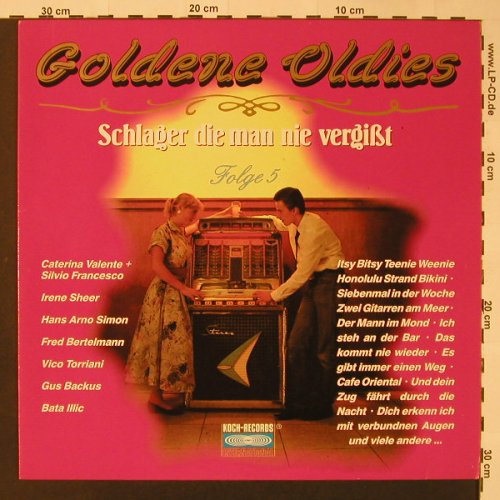 V.A.Goldene Oldies Folge 5: Bata Illic...Vico Torriani, 14 Tr., Koch(121 897 D), D, 1988 - LP - F3120 - 4,00 Euro
