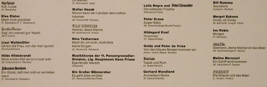 V.A.Wiederhören Macht Freude: 56 Tr.,Foc,. Booklet  by Kurt Will, Polydor Stern-Ed(2630 045), D, 1962 - 2LP - F3167 - 7,50 Euro