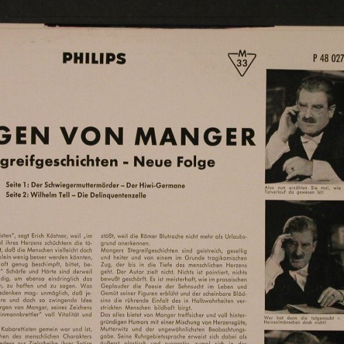 von Manger,Jürgen: Stegreifgeschichten-Neue Folgen, Philips(P 48 027 L), D,  - LP - F4079 - 7,50 Euro