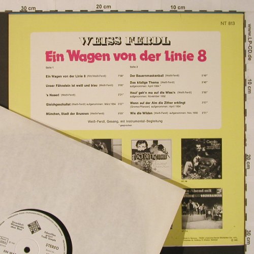 Weiss Ferdl: Ein Wagen von der Linie 8,Musterpl., Telefunken(NT 813), D, 1968 - LP - F4368 - 5,00 Euro