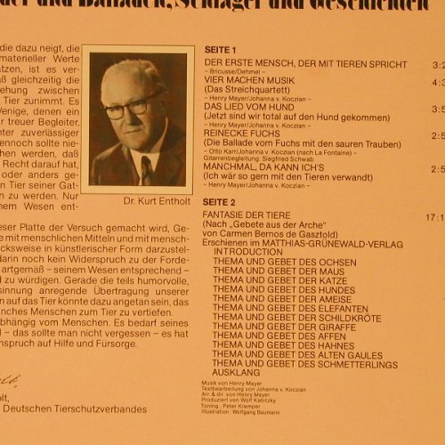Von Koczian,Johanna: Alle Meine Tiere, CBS(Stern Musik)(81 345), D, 1976 - LP - F5477 - 7,50 Euro