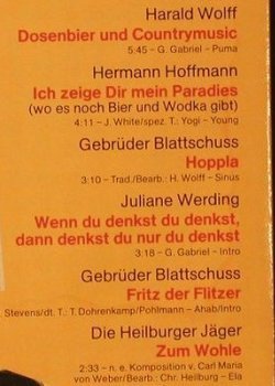 V.A.Kreuzberger Nächte Sind Lang: Gebrüder Blattschuß...Heilburger Jä, Hansa(200 311-315), D,  - LP - F593 - 4,00 Euro