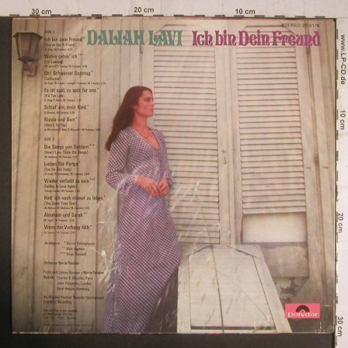 Lavi,Daliah: Ich Bin Dein Freund, Polydor(2310 176), D, 1972 - LP - F6190 - 6,00 Euro