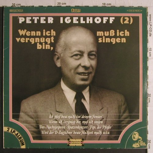 Igelhoff,Peter: Wenn ich vergnügt bin, muss..(2), HörZu Exclusiv(134-32 746/47 M), D,  - 2LP - F6920 - 9,00 Euro