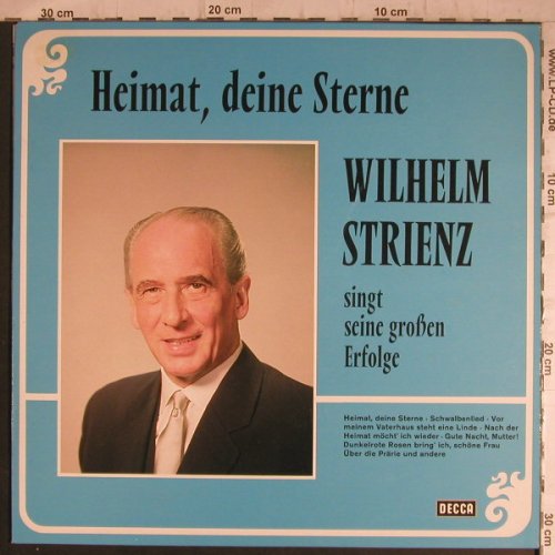 Strienz,Wilhelm: singt s.gr.Erfolge,Heimat,d.Sterne, Decca(6.21609 AF), D,  - LP - F7132 - 6,00 Euro