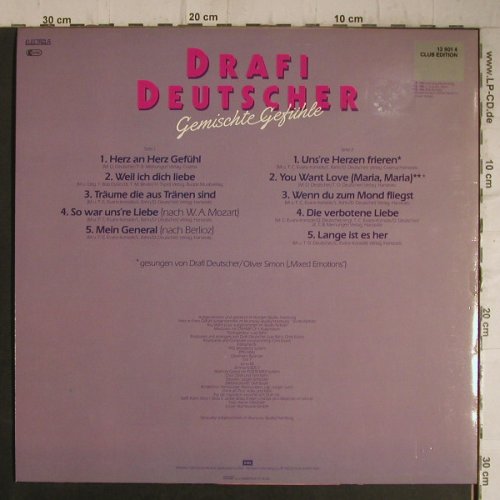 Deutscher,Drafi: Gemischte Gefühle, Club Edition, EMI(13 901 4), D, 1986 - LP - F7400 - 5,00 Euro