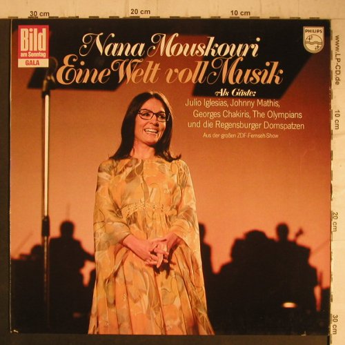 Mouskouri,Nana: Eine Welt Voll Musik (Bild/Gala), Philips(9286 611), D, 1976 - LP - F7403 - 5,50 Euro