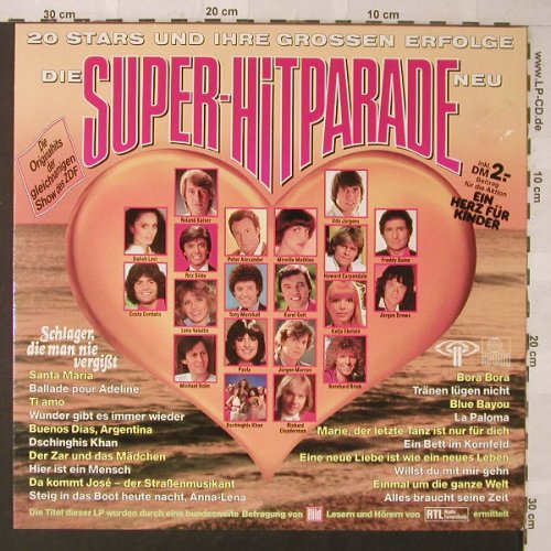 V.A.Die Super-Hitparade: P.Alexander...Freddy Quinn, 20 Tr., Ariola(205 066-557), D, 1982 - LP - F744 - 4,00 Euro