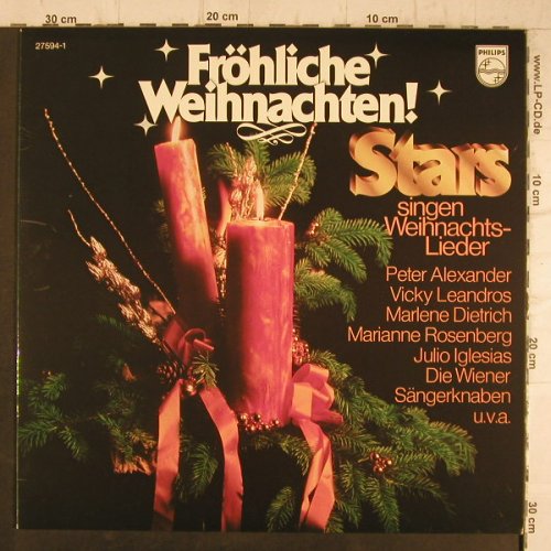 V.A.Fröhliche Weihnachten: Stars singen ihre Weihnachtslieder, Philips(27 594-1), D,  - LP - F8304 - 5,00 Euro
