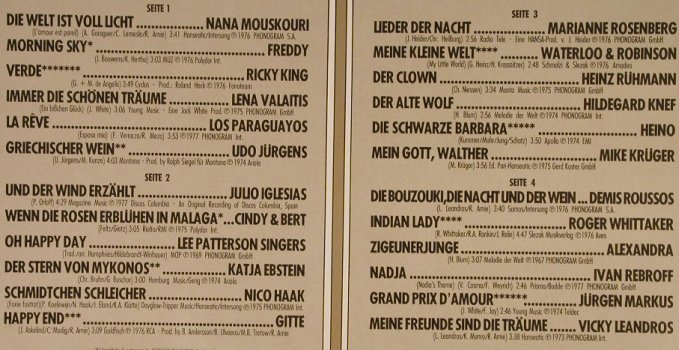 V.A.Die Goldene Starparade: Mouskouri..Leandros, Foc, Rotes Kreuz(6999 516), D, 1977 - 2LP - F8403 - 5,00 Euro