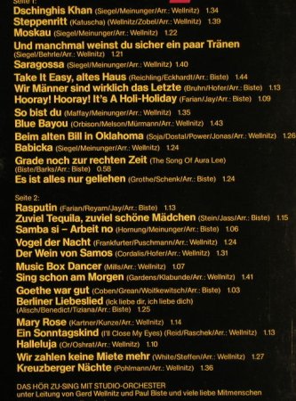 Wellnitz,Gerd/Paul Biste&StudioOrch: Hör zu-sing mit Party 8, HörZu(066-45 806), D, 1979 - LP - F8552 - 4,00 Euro