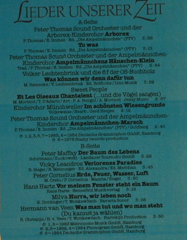 V.A.Tu Was: Lieder unserer Zeit, Club Ed., Karussell(43 436 5), D,  - LP - F9256 - 4,00 Euro