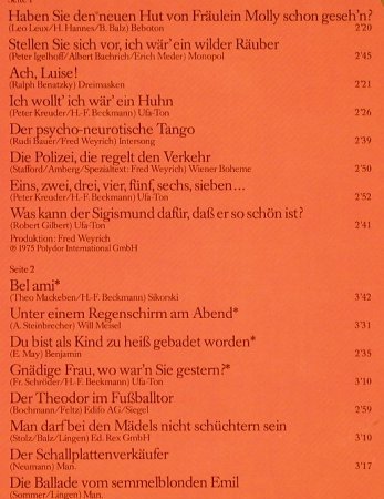 Lingen,Theo: Erinnerungen An, Polydor(2459 167), D,  - LP - F9740 - 5,00 Euro