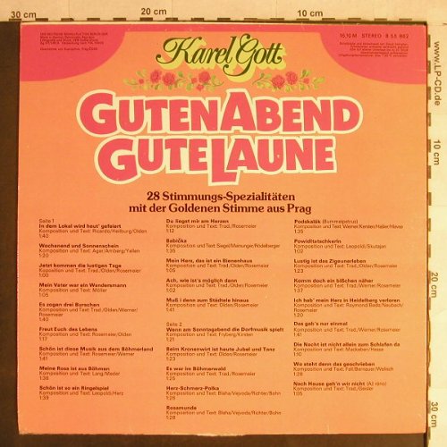 Gott,Karel: Guten Abend Gute Laune, m-/vg+, Amiga(8 55 862), DDR, 1981 - LP - H1478 - 4,00 Euro
