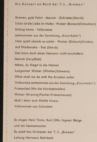 V.A.Liebe im Hafen Liebe zur See: Hein Timm,Karl Otto..., Ariola(33 716 G), D,  - 10inch - H165 - 5,00 Euro