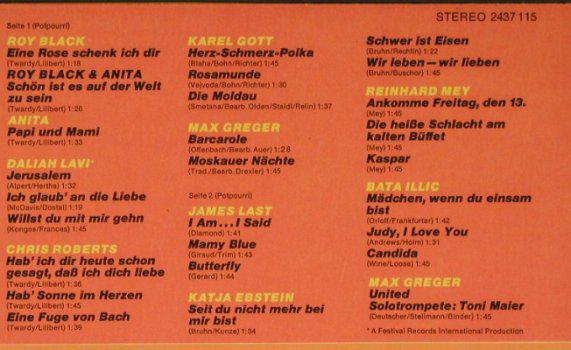 V.A.Wim Thoelke präsentiert: 3x9, Ausgabe 1972, 27 Tr., Stern Musik(2437 115), D, 1972 - LP - H2031 - 4,00 Euro