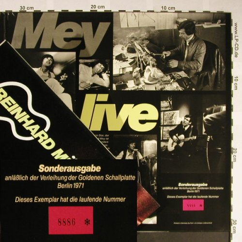 Mey,Reinhard: Live,Foc,+ Poster, Lim.Ed No.8886, Intercord/TVHören uSehen(746-08 Z/1-2), D,  - 2LP - H2035 - 14,00 Euro