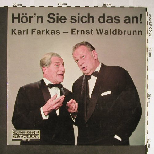 Farkas,Karl - Ernst Waldbrunn: Hör'n Sie sich das an !,stoc,woc, Preiser Records(PR 3131), A,  - LP - H2067 - 7,50 Euro