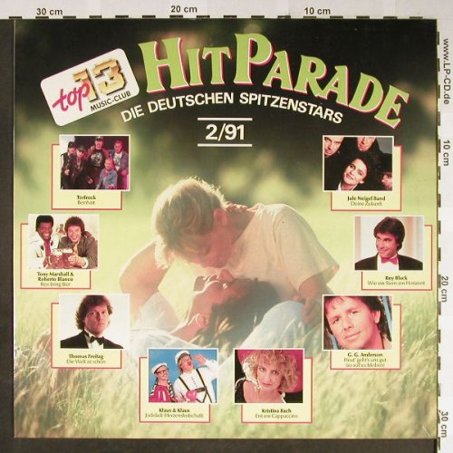 V.A.Top Hit Parade: Die deutschen Spitzenstars 2/91, top 13 music-club(47 230 8), D, 1991 - LP - H2158 - 4,00 Euro