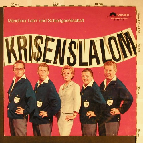 Münchner Lach-u.Schießgesellschaft: Kriesenslalom, Polydor Kabarett(46 597), D, m--/m-, 1964 - LP - H2268 - 20,00 Euro