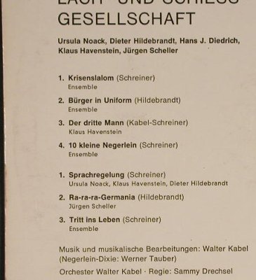 Münchner Lach-u.Schießgesellschaft: Kriesenslalom, Polydor Kabarett(46 597), D, m--/m-, 1964 - LP - H2268 - 20,00 Euro