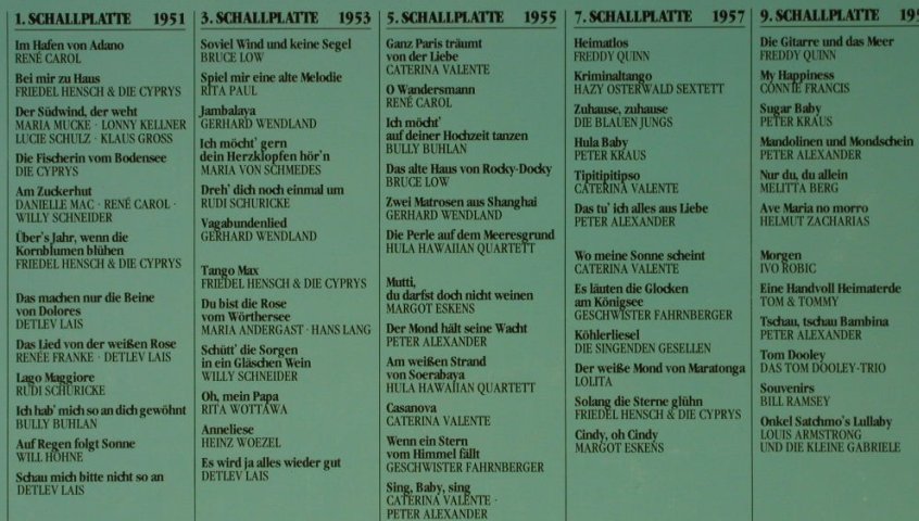 V.A.10 Jahre Schlagerparade: 1951-60,120Tr.,Box, Polydor(2630 114), D,  - 10LP - H2374 - 20,00 Euro