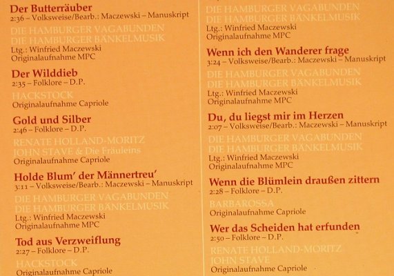 V.A.Marichen saß weinend in Garten: Die schön.Küchenlieder u.Moritaten, Mercato(40 019), D,  - LP - H245 - 5,00 Euro