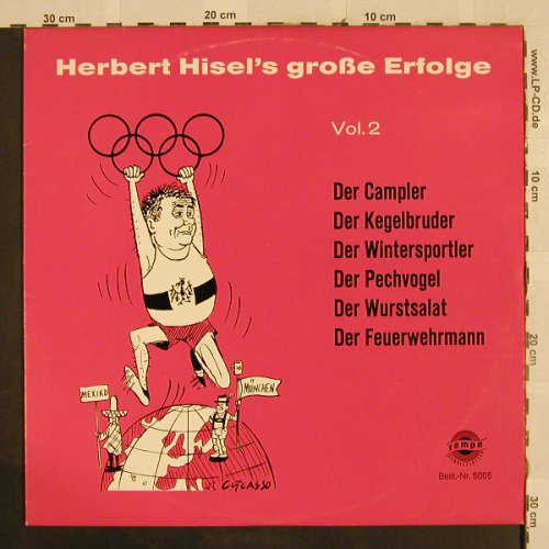 Hisel,Herbert: Große Erfolge, Vol.2, Tempo(5005), D,  - LP - H2814 - 5,00 Euro