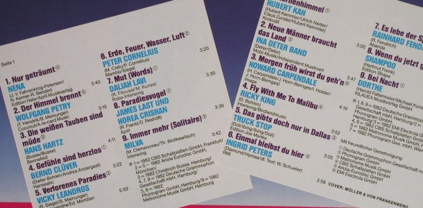 V.A.High Life: Die Deutsche-Nena...Dorthe, Polystar(2475 574), D,  - LP - H298 - 4,00 Euro