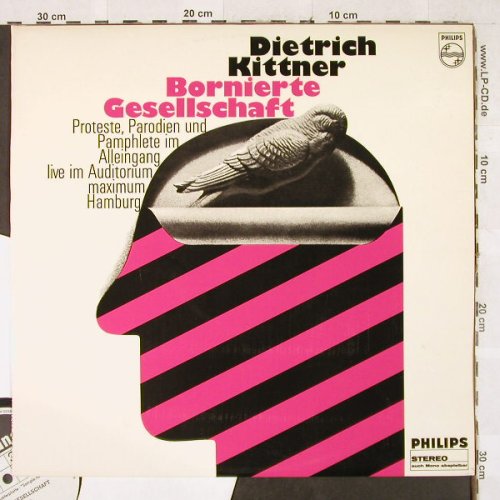 Kittner,Dietrich: Bornierte Gesellschaft,Musterplatte, Fontana/Philips(885 438 TY), D, 1968 - LP - H3275 - 12,50 Euro