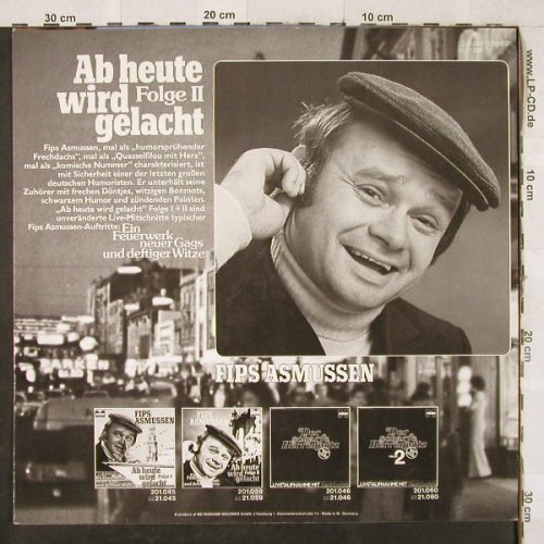 Asmussen,Fips: Ab Heute Wird Gelacht,Folge 2, Metronome/2001(201.059), D, 1975 - LP - H3363 - 5,00 Euro