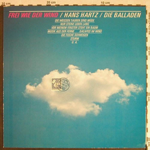 Hartz,Hans: Frei Wie Der Wind-Die Balladen, Mercury(826 983-1), D,  - LP - H361 - 5,50 Euro