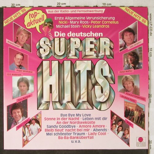 V.A.Die Deutsche Super Hits: Roland Kaiser...Vicky Leandros, Ariola(207 510-502), D, 1986 - LP - H3856 - 4,00 Euro