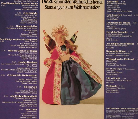 V.A.Stars singen zum Weihnachtsfest: Dir 20 schönsten Weihnachtslieder, Ariola(89 333 XSU), D, 1977 - LP - H3937 - 5,50 Euro