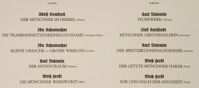 V.A.Der Münchner im Himmel: Adolf Gondrell...Weiß Ferdl, Polydor Club Ed.(78 068), D,,  - LP - H3944 - 7,50 Euro