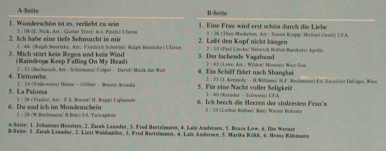V.A.Das Schönste von gestern: Heesters,Leander,Bertelmann..., Marifon(47 853 XAU), D, 1978 - LP - H460 - 4,00 Euro