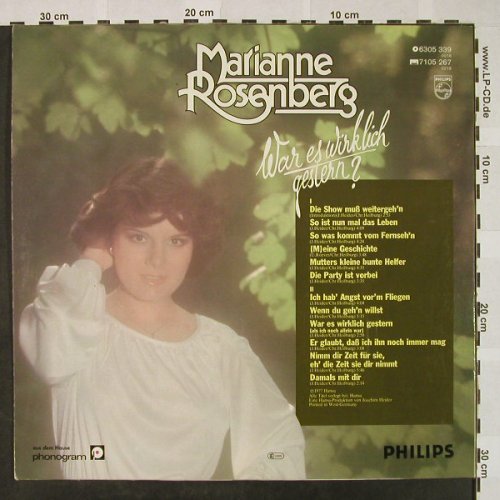 Rosenberg,Marianne: War es wirklich gestern ?, Philips(6305 339), D, 1977 - LP - H4655 - 7,50 Euro