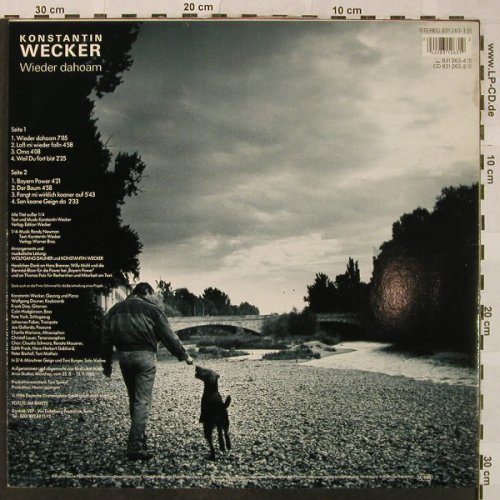 Wecker,Konstantin: Wieder Dahoam, Info, Polydor(), D, 1986 - LP - H5126 - 7,50 Euro