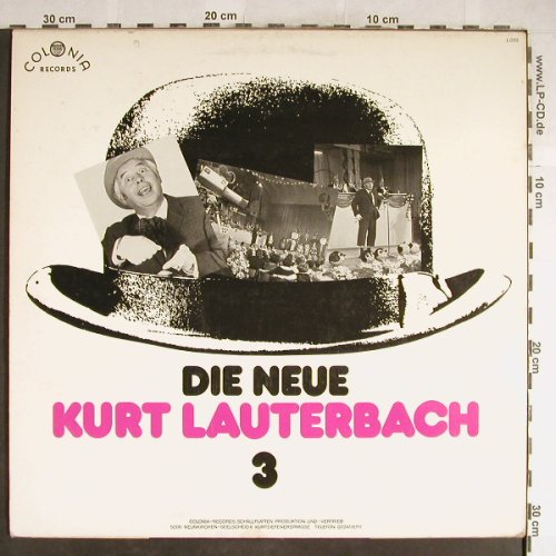 Lauterbach,Kurt: Die Neue 3, vg+/m-, Colonia Rec.(L003), D,  - LP - H6445 - 5,00 Euro