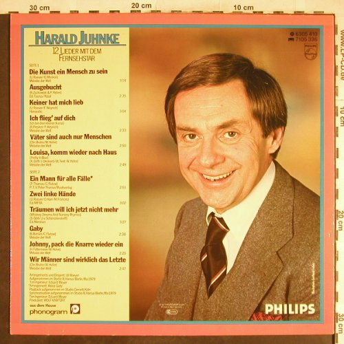 Juhnke,Harald: Ein Mann für alle Fälle,12 Lieder.., Philips(6305 410), D, 1979 - LP - H7020 - 6,00 Euro