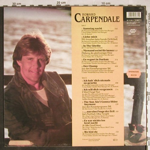 Carpendale,Howard: Same, EMI(146977 1), D, 1984 - LP - H8143 - 5,00 Euro