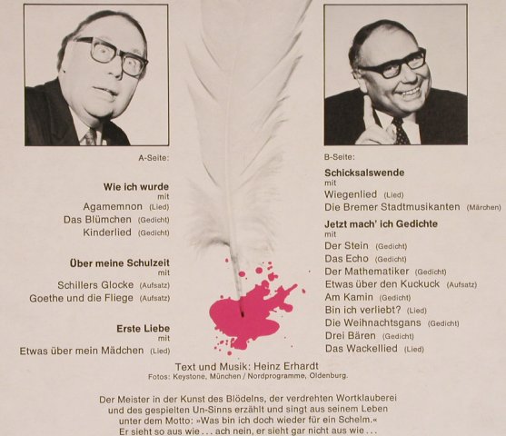 Erhardt,Heinz: Wie er leibt und lebt, Marcato(92 988), D,  - LP - H8193 - 7,50 Euro