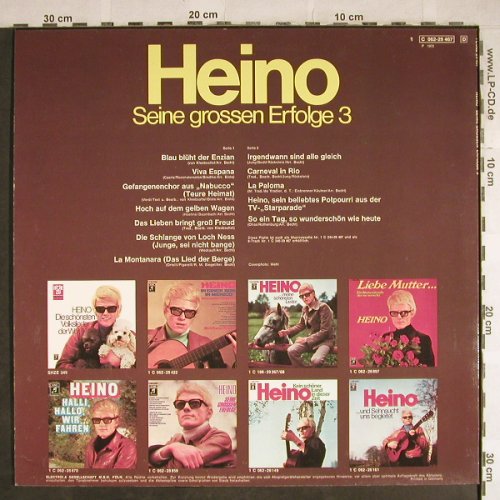 Heino: Seine Grossen Erfolge 3, EMI/Columbia(C 062-29 467), D, 1972 - LP - H8329 - 3,00 Euro