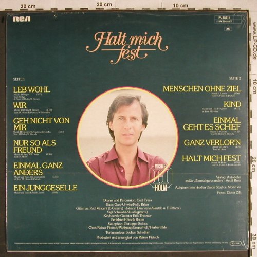 Holm,Michael: Halt Mich Fest, FS-New, RCA(PL 28411), D, 1980 - LP - H8380 - 7,50 Euro