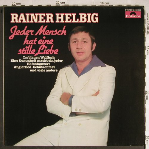 Helbig,Rainer: Jeder Mensch hat eine stille Liebe, Polydor(2459 194), D, 1979 - LP - H8381 - 6,00 Euro