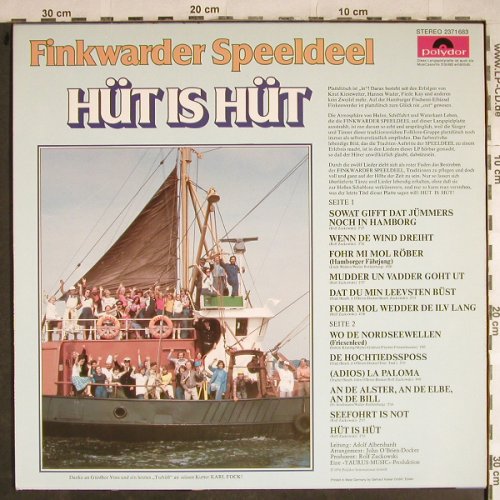 Finkwarder Speeldeel: Hüt is Hüt, 70 Jahre ...Karte, Polydor(2371 683), D, 1976 - LP - H8445 - 9,00 Euro