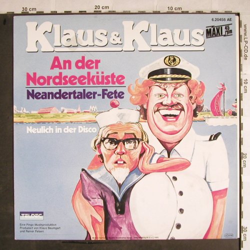 Klaus & Klaus: An der Nordseeküste+2, Teldec(6.20458 AR), D, 1985 - 12inch - H8498 - 3,00 Euro