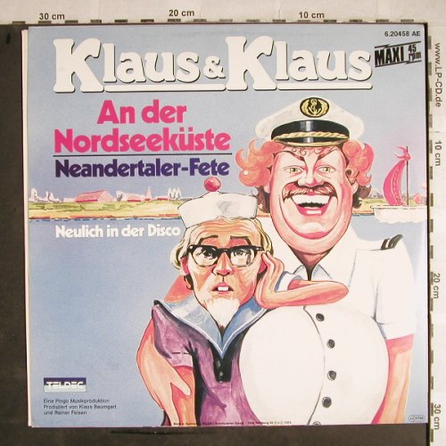 Klaus & Klaus: An der Nordseeküste+2, Teldec(6.20458 AR), D, 1985 - 12inch - H8498 - 3,00 Euro