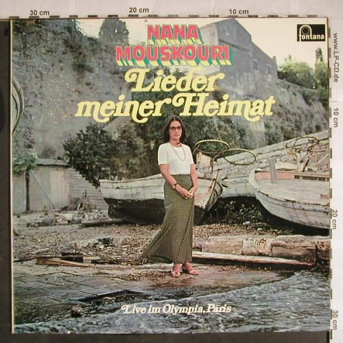 Mouskouri,Nana: Lieder meiner Heimat,Foc,Live, Fontana(6312 027), D,  - LP - H8513 - 5,50 Euro