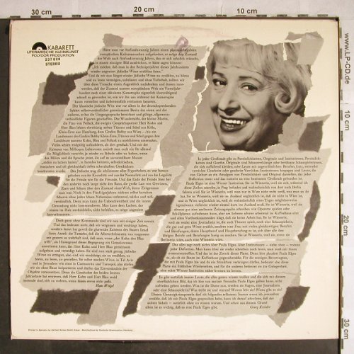 Elges,Paula: Erzählt Jüdische(..Und Andere)Witze, Polydor Kabarett(237 820), D, 1965 - LP - H8653 - 14,00 Euro
